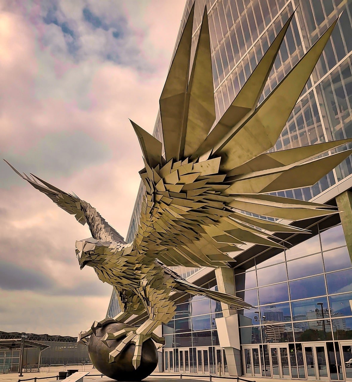 Atlanta falcons' stature at Mercedes Benz stadium