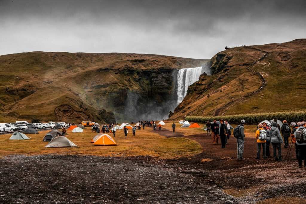 Best Campgrounds in Northeast PA, campers are walking around camp