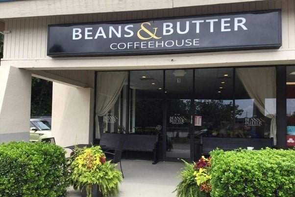 beans and butter coffeehouse front door view