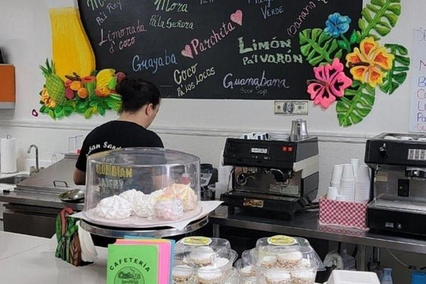 Cuban sandwiches food making area