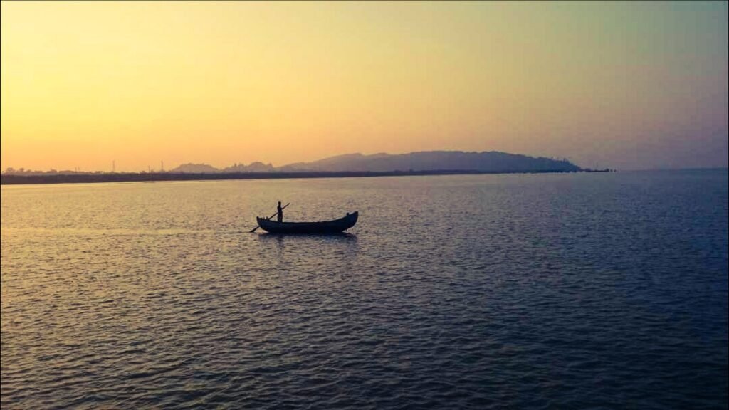 Saint Martins Island where a sky boat nature in the picture