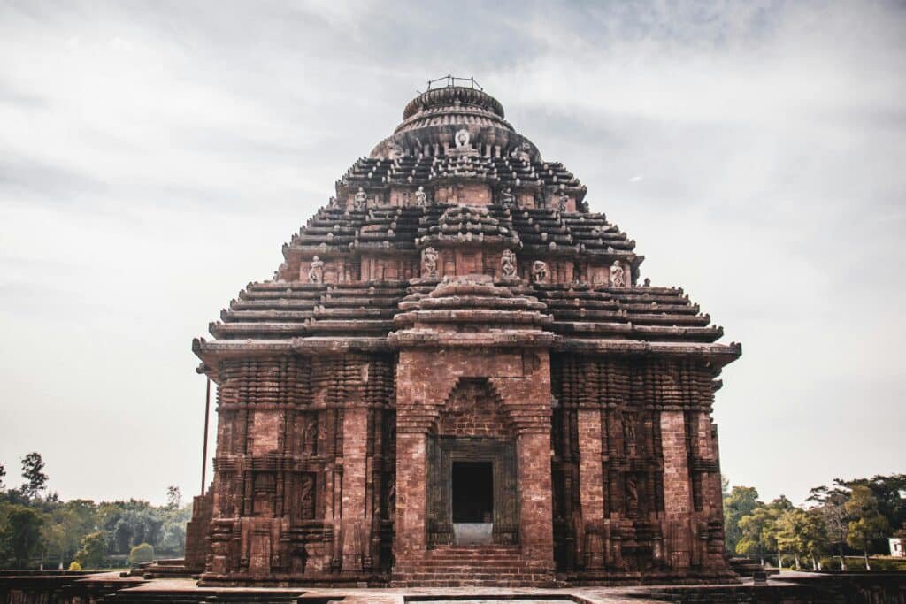 Beautiful view of the historic Konark Sun Temple in Odisha India